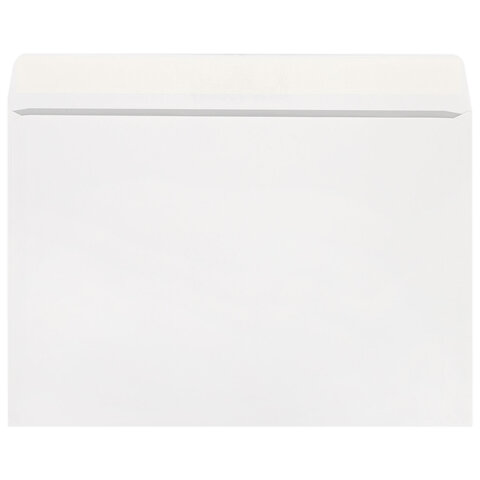 Конверты С4 (229×324 мм), отрывная лента, 80 г/м2, КОМПЛЕКТ 50 шт., внутренняя запечатка, STAFF