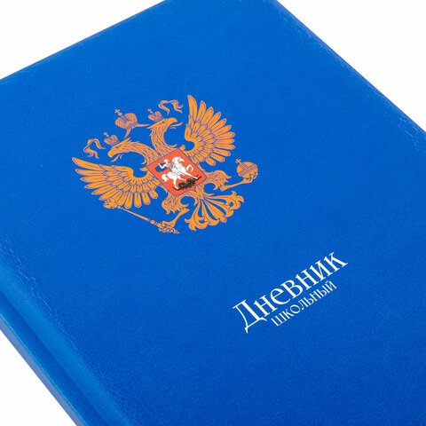 Дневник 1-11 класс 48 л., кожзам (твердая с поролоном), печать, цветной блок, BRAUBERG, «Символика»