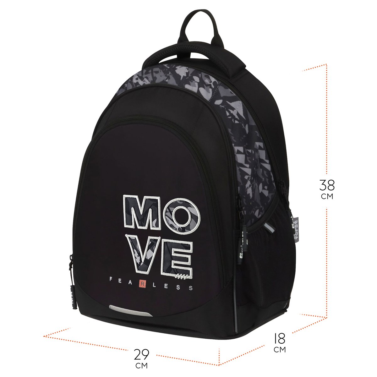 Рюкзак Först F-Junior «Move» 38×29×18см, 3 отделения, 2 кармана, анатомическая спинка