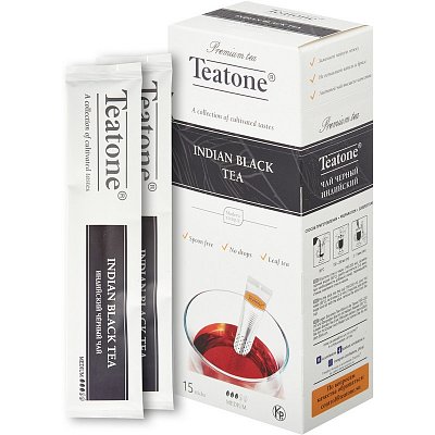 Чай Teatone черный (15стиков)