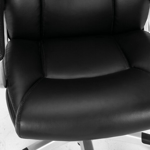 Кресло офисное BRABIX PREMIUM «Grand EX-501», рециклированная кожа, черное, 531950