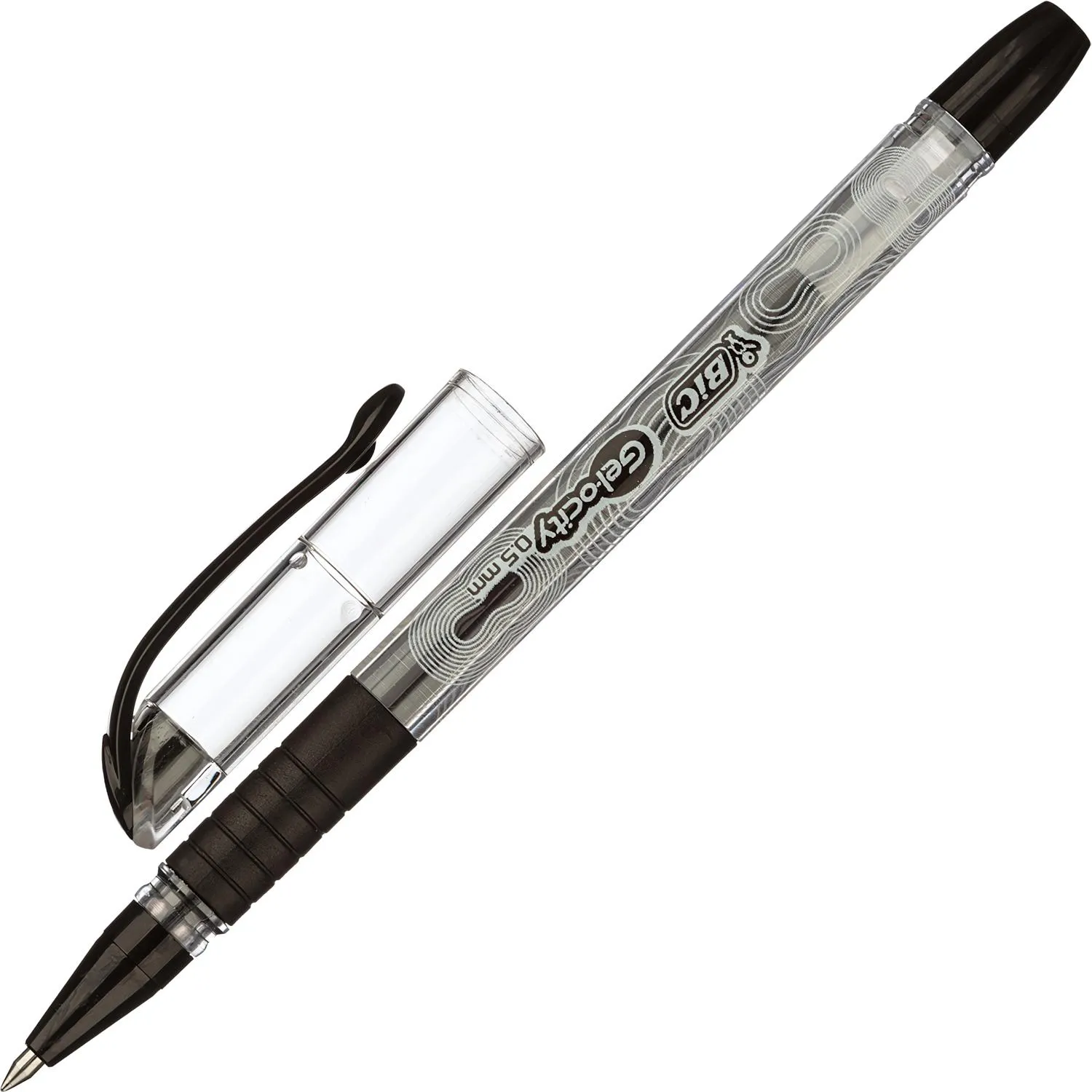 Ручка гелевая неавтоматическая BIC Gelocity Stic черная (толщина линии письма 0.29 мм)