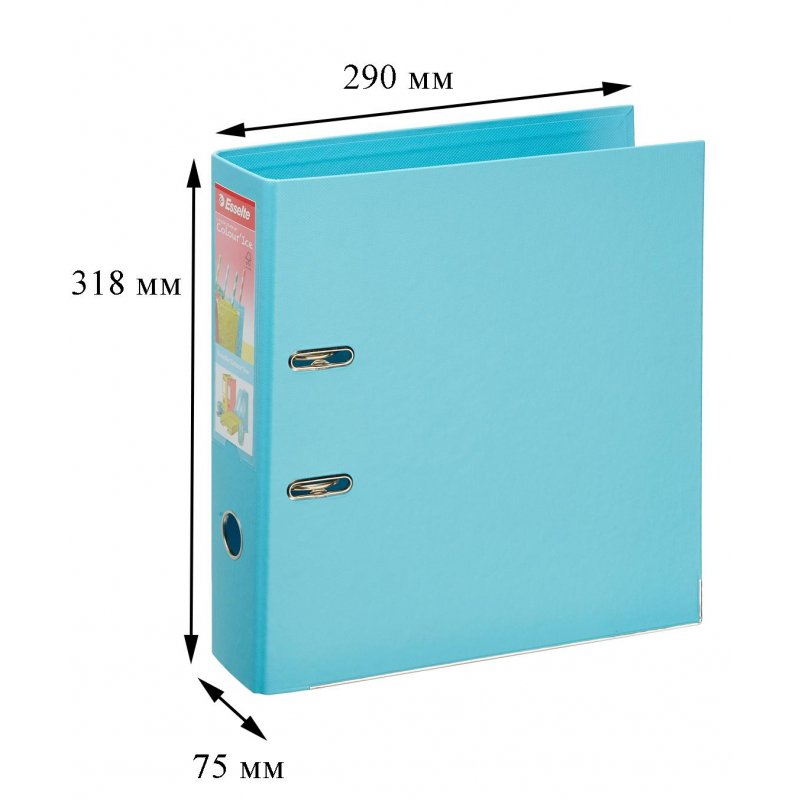 Папка с арочным механизмом Esselte Colour'Ice No.1 Power 75 мм синяя