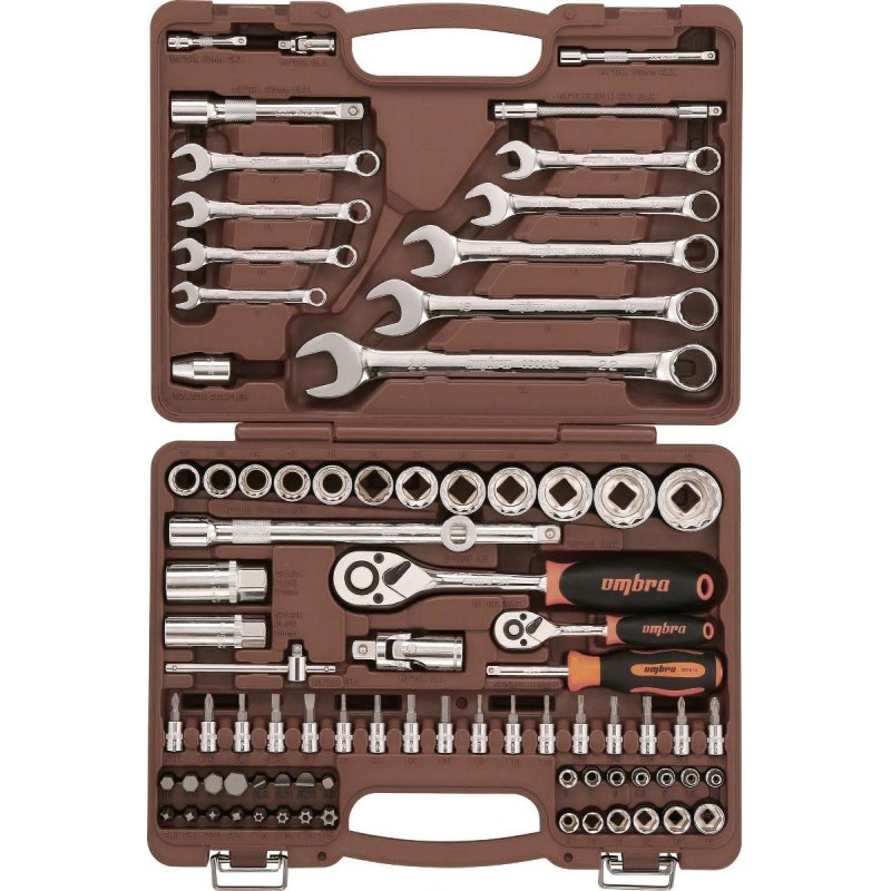 превью Набор инструмента 1/4, 1/2DR 82 предмета Ombra OMT82S12