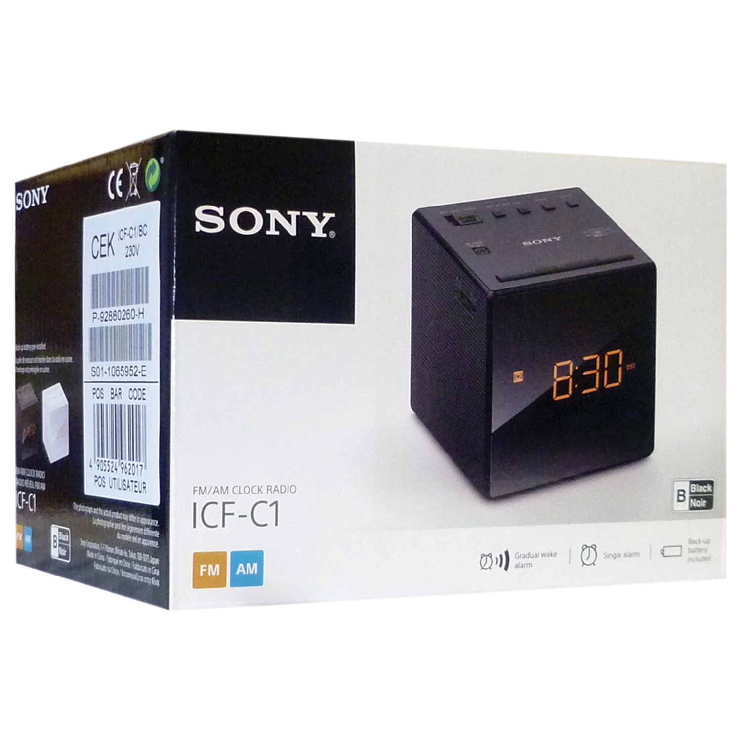 Часы-радиобудильник SONY ICF-C1, LED-дисплей, AM/FM-диапазон, 2 вида сигнала, повтор, таймер