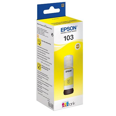 Контейнер с чернилами Epson 103 C13T00S44A оригинальный желтый