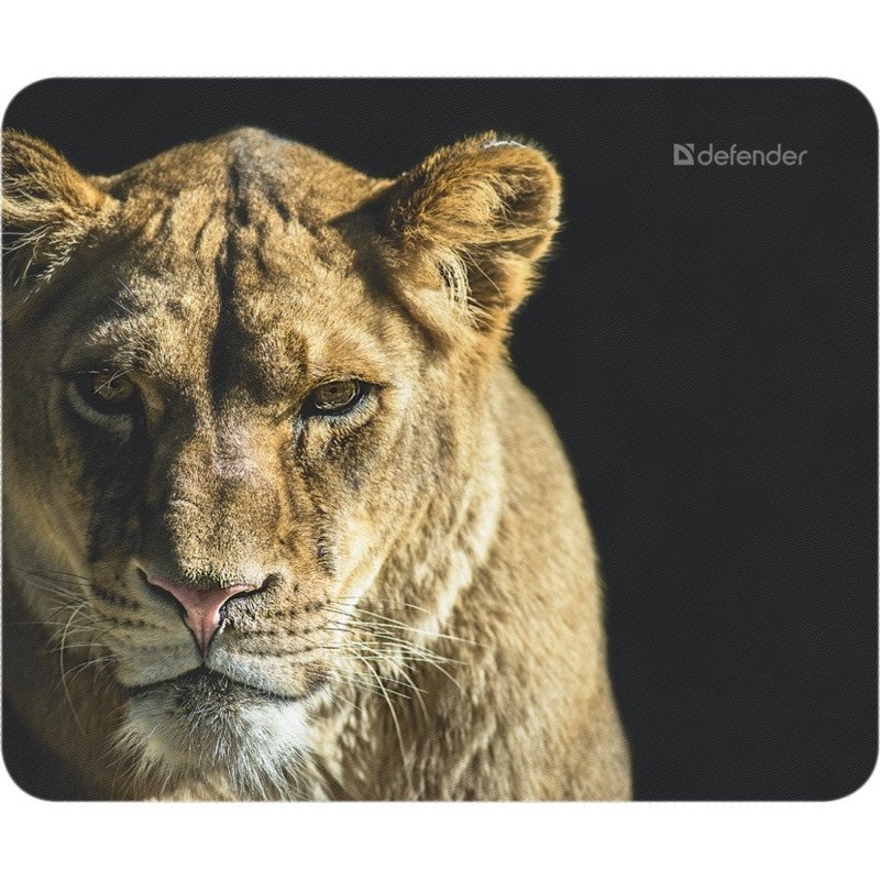 Коврик для мыши DEFENDER Wild Animals, резина+джерси, 220×180×2 мм, 8 видов