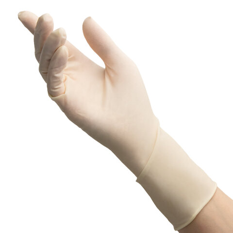 Перчатки латексные стерильные хирургическиеКОМПЛЕКТ 50 пар (100 шт. )неопудренныеBENOVYЧЗразмер M (7.5)