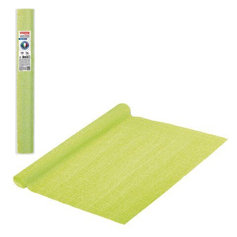 превью Бумага гофрированная (ИТАЛИЯ) 140 г/м2, салатовая (958), 50×250 см, BRAUBERG FLORE