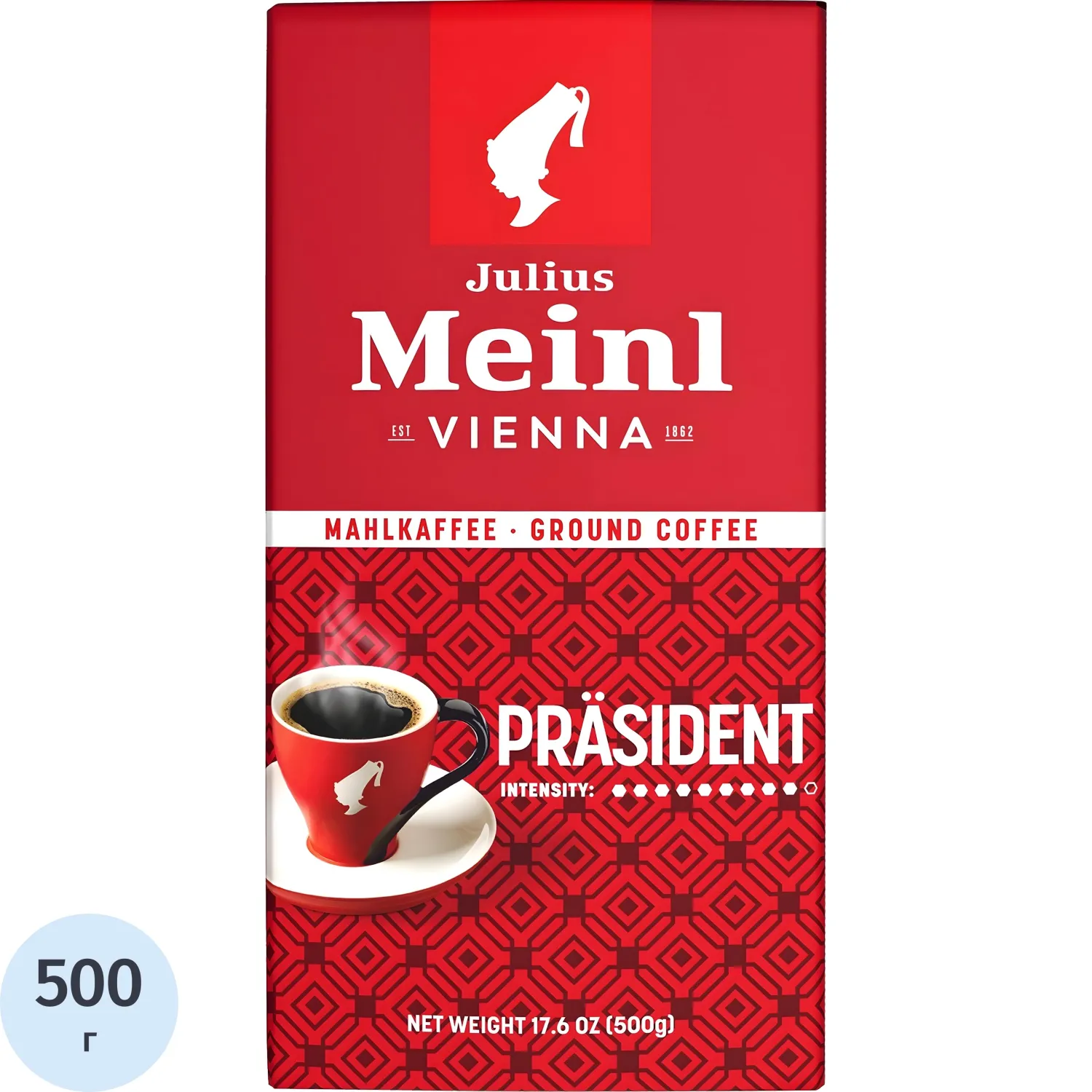 Кофе молотый Julius Meinl Prasident 500 г (пакет)