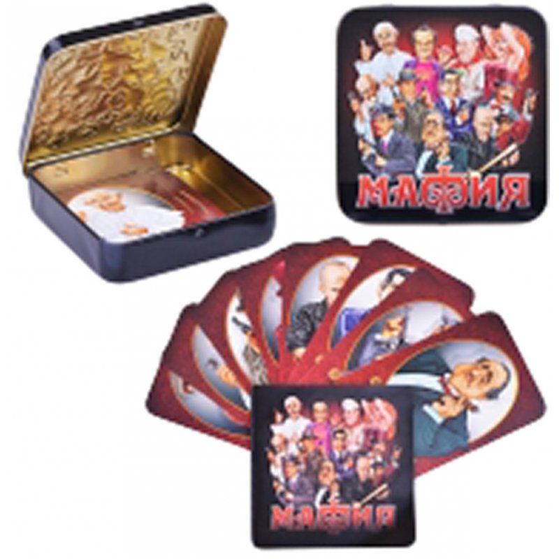 Игра настольная Десятое королевство «Мафия», 14 карточек, метал. коробка
