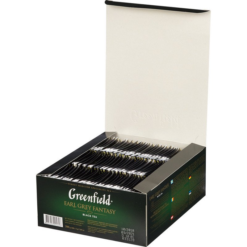 Чай Greenfield Earl Grey Fantasy черн.фольгир 100 пак/уп