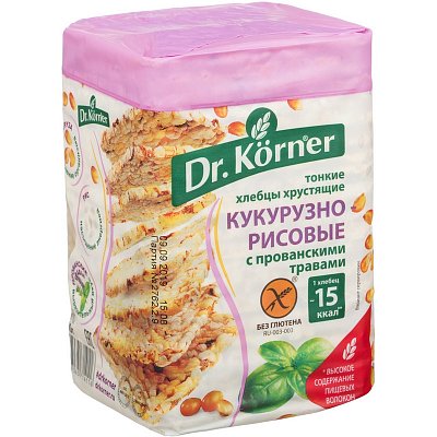 Хлебцы Dr. Korner С прованскими травами многозерновые 100 г