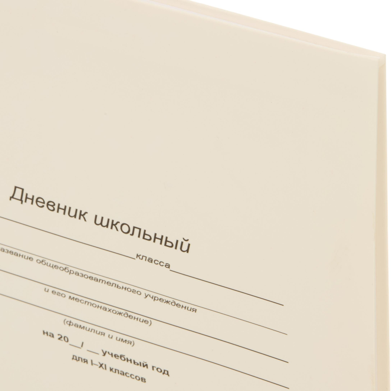 Дневник школьный 40л. БЕЛЫЙ-1, 1-11 классы, Д40-6883