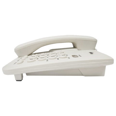 Телефон RITMIX RT-311 white, световая индикация звонка, тональный/импульсный режим, повтор, белый