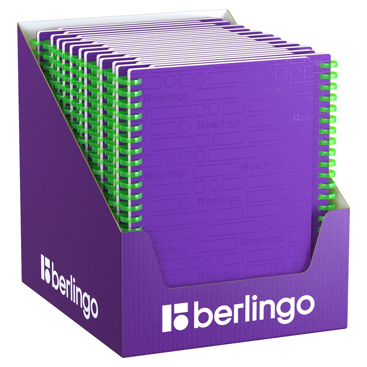 Бизнес-тетрадь A5, 80л., Berlingo «Your Way», клетка, на силиконовом гребне, 80г/м2, пластик обложка 600мкм, фиолетовая