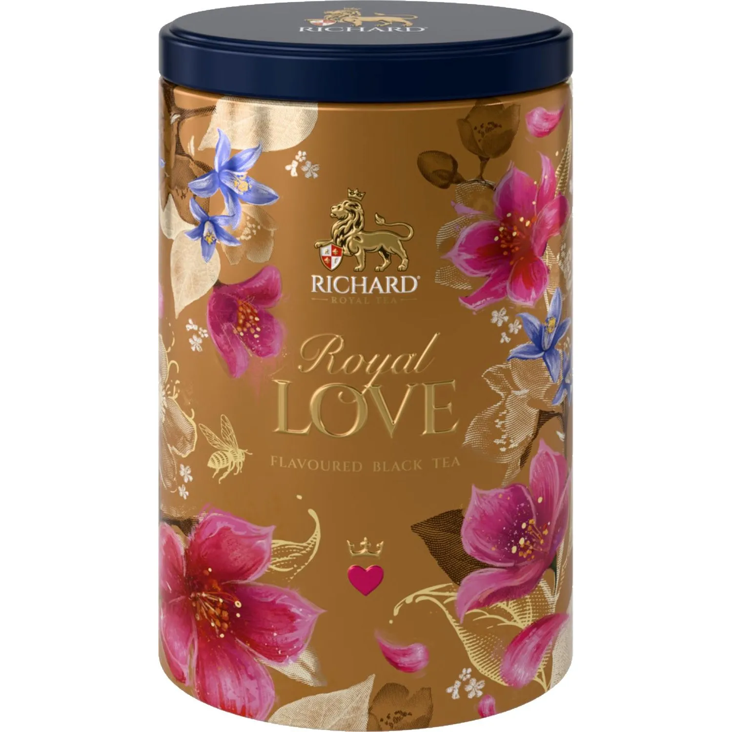 Чай листовой чёрный Richard Royal Love 80 г (бергамот, ваниль, цедра цитрусовых)