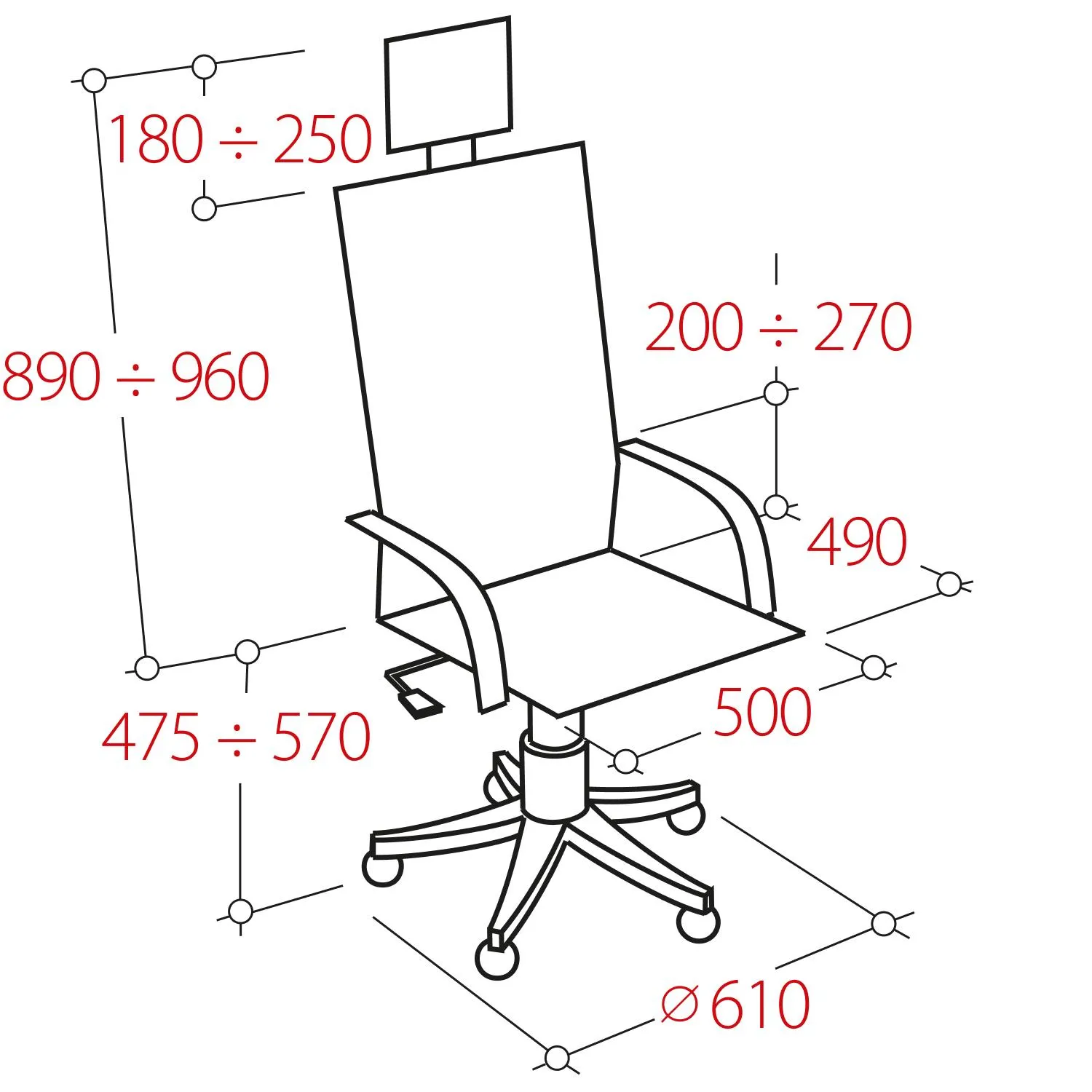 Кресло BN_SH_EChair-646 TC сетка/ткань черный