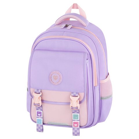 превью Рюкзак BRAUBERG SNAP, 2 отделения, 3 кармана, «Delicate lilac», 39×28х16 см