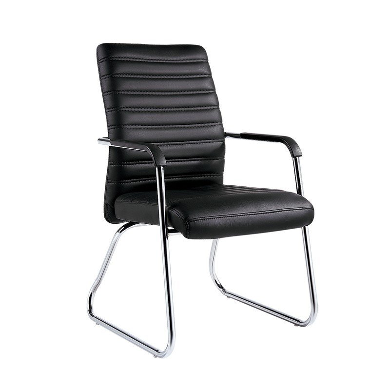 превью Конференц-кресло Easy Chair 806 VPU черное (экокожа/металл хромированный)