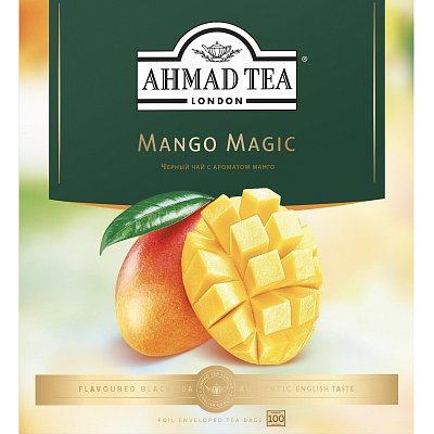 Чай Ahmad Tea Чай Магия Манго, черный, пакетики в конвертах, 100×1.5г/уп