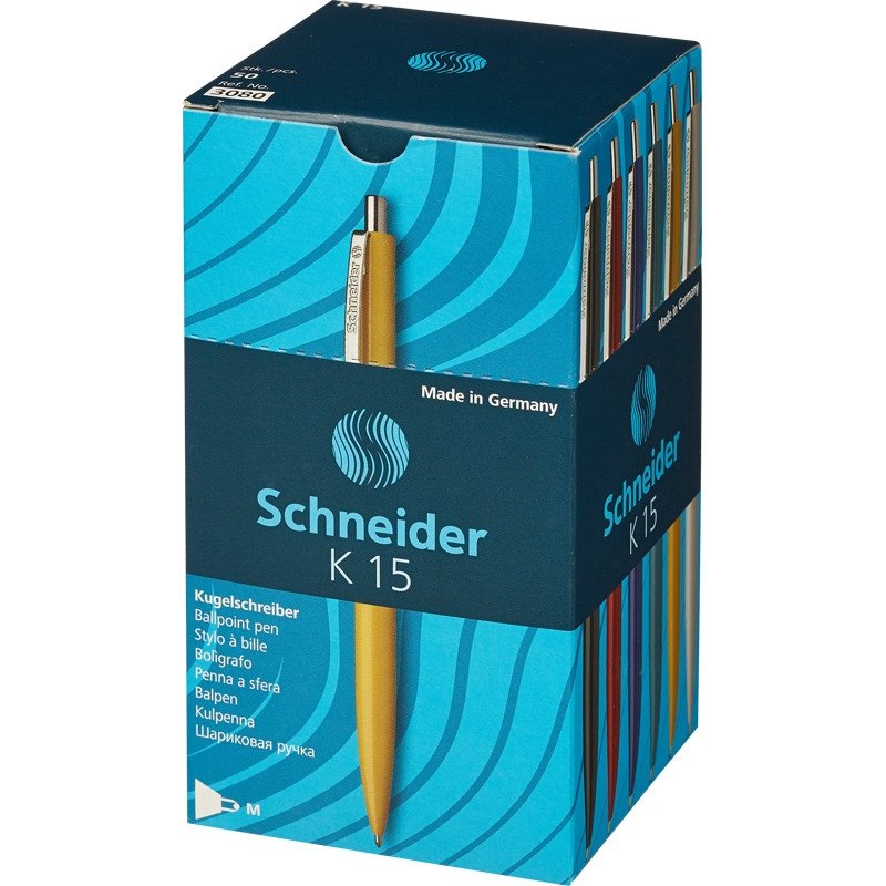 Ручка шариковая SCHNEIDER K15 корпус белый/стержень синий 0,5мм