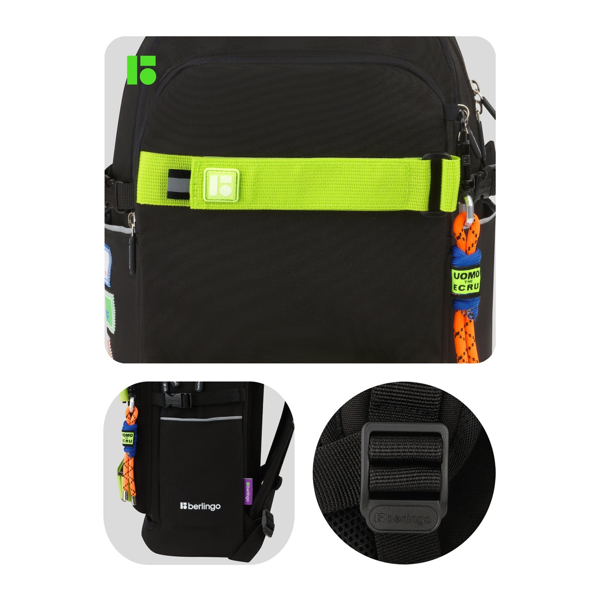 Рюкзак Berlingo Street Style «Sport», 41×28×17см, 3 отделения, 2 кармана, уплотненная спинка