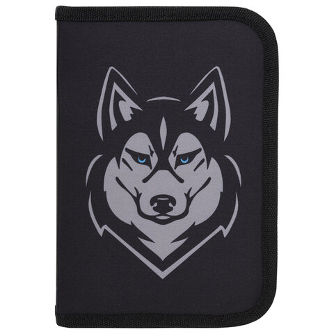 Пенал BRAUBERG, 1 отделение, полиэстер, 21×14 см, «Husky»