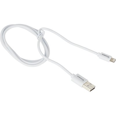 Кабель ProMega U152, 2.4A, 1м, USB - Lightning, TPE, белый