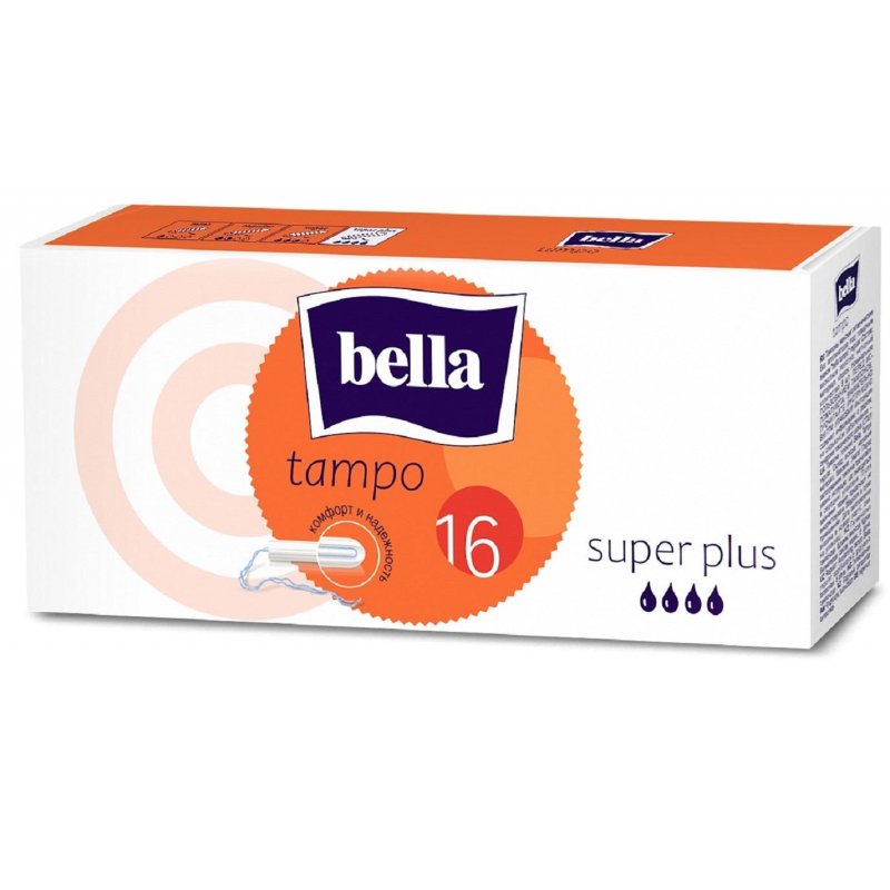 превью Тампоны Bella Premium Comfort Super Plus (16 штук в упаковке)