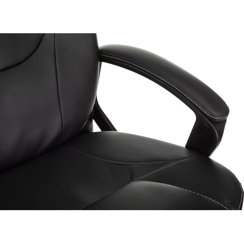 Кресло VB_EChair 668 TPU/SL черный экокожа крестов. металл хром