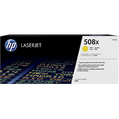 Картридж лазерный HP 508X CF362X жел. для CLJ M252/M277