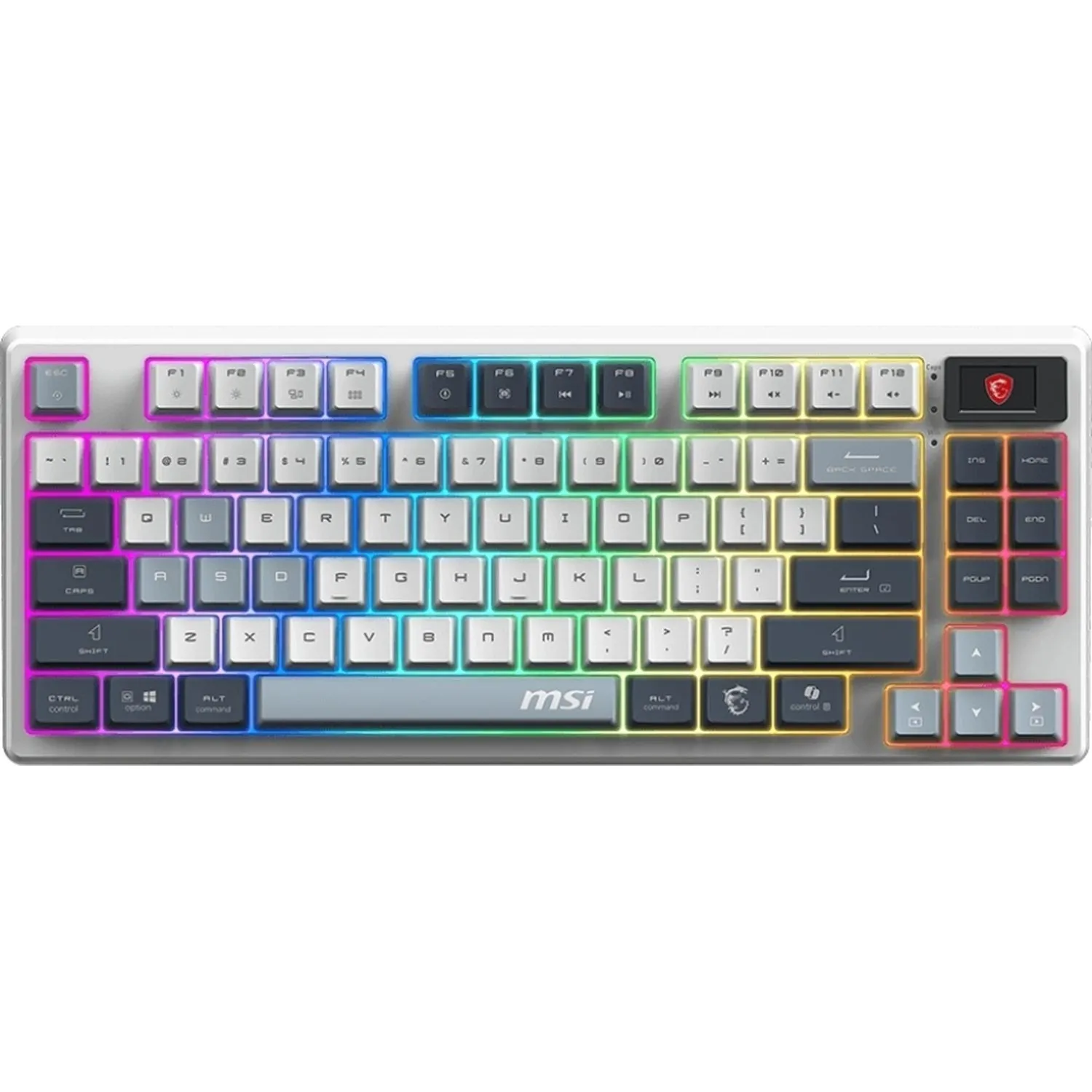 превью Клавиатура MSI (S11-43RUP01-HH9)Forge GK600 м ехан.бел/син USB BT/R gamer L