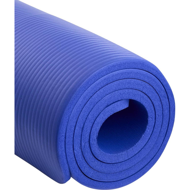 Коврик для йоги STARFIT FM-301 NBR, 1.2 см, 183×61см, темн-син, УТ-00018920