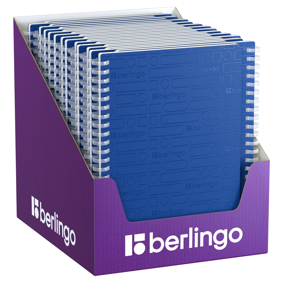 Бизнес-тетрадь A5, 80л., Berlingo «Your Way», клетка, на силиконовом гребне, 80г/м2, пластик обложка 600мкм, синяя