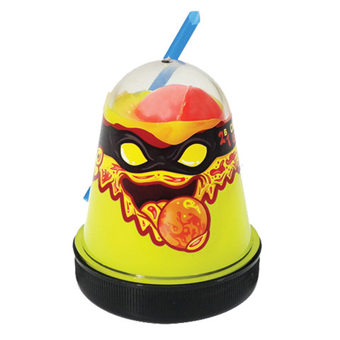 Слайм (лизун) «Slime Ninja», 2 в 1, желтый, красный, 130 г, ВОЛШЕБНЫЙ МИР