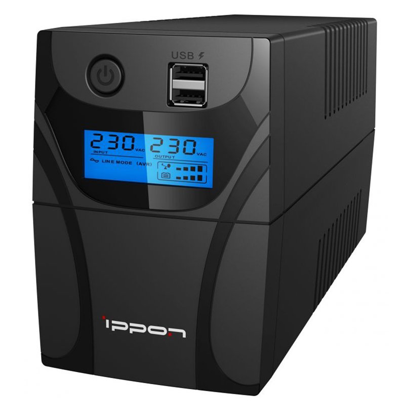 превью Источник бесперебойного питания IPPON Back Power Pro II Euro 650, 2 розетки, 650ВA, 360Вт