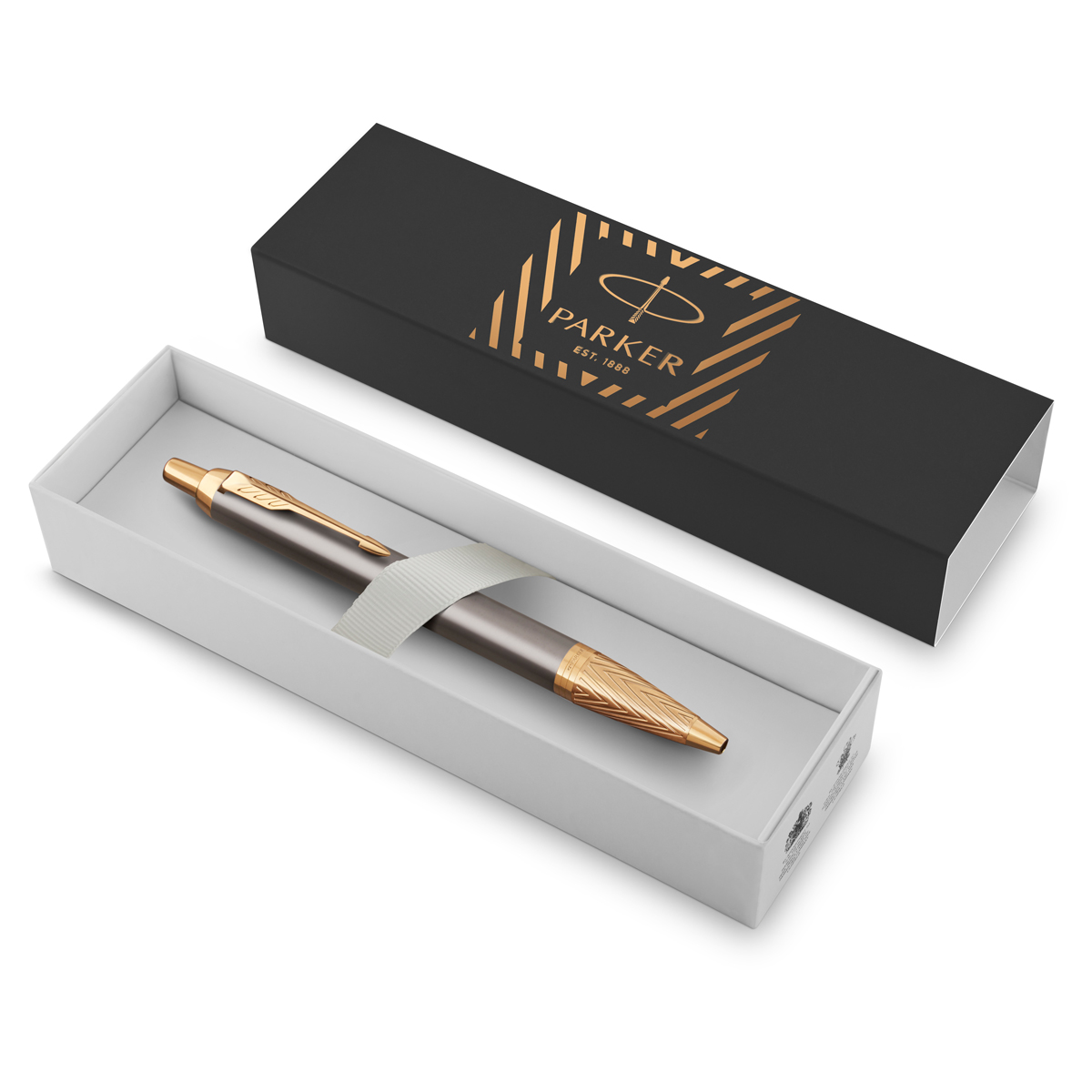 Ручка шариковая Parker «IM PRM ARROW GT» синяя, 1.0мм, кнопочн., подарочная упаковка