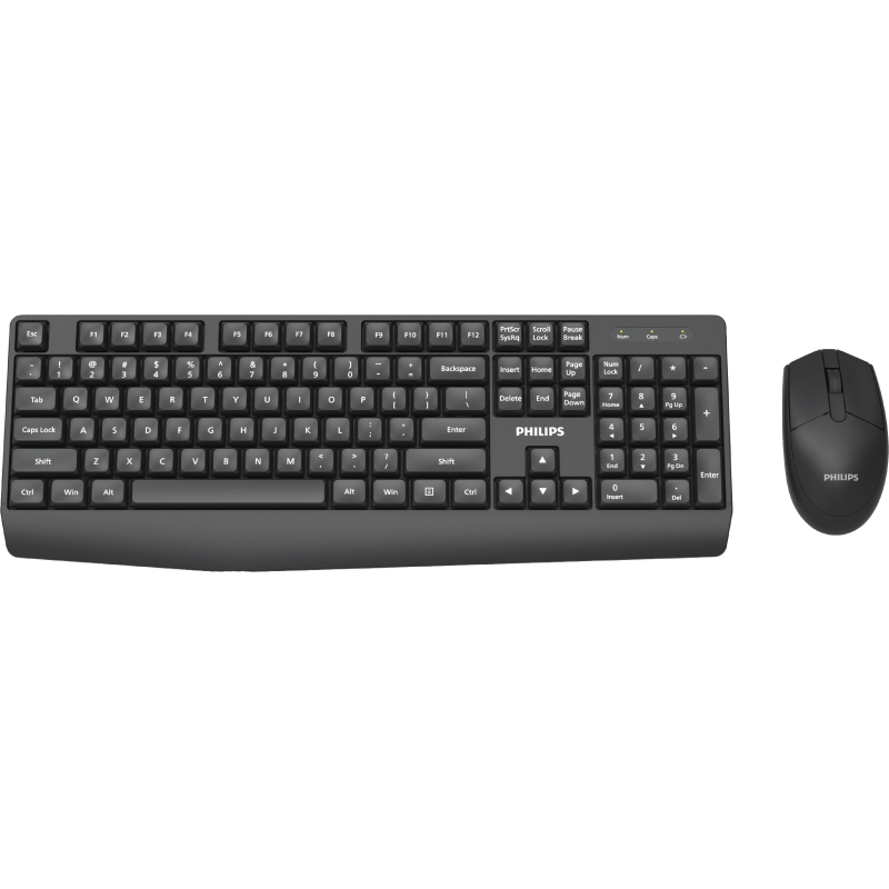 превью Набор клавиатура+мышь Philips (SPT6337B/60)беспр. 2.4GHz 104кл 1600dpi черн