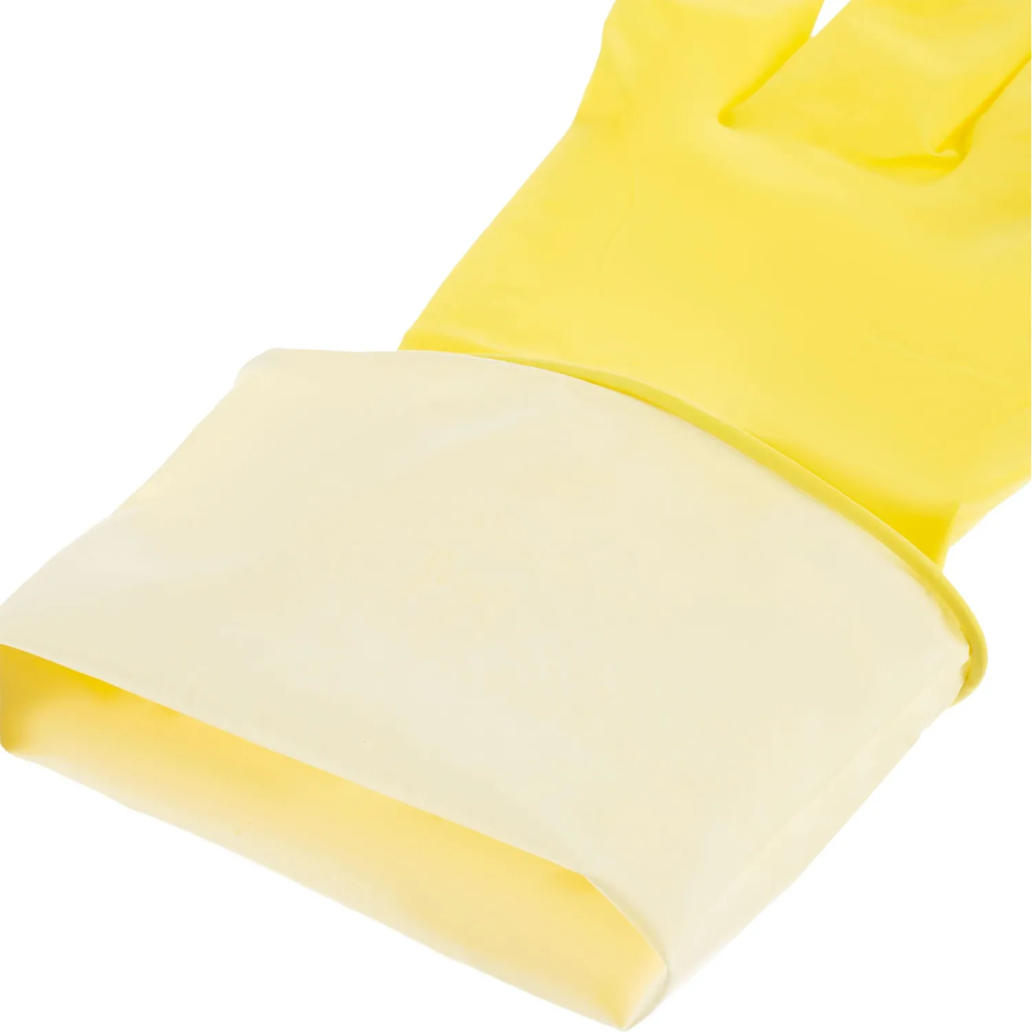 Перчатки латексные резиновые желтые р-р М ЭКОНОМ (10 пар/уп)