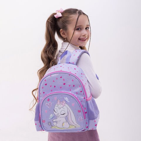 Рюкзак BRAUBERG KIDS PLAY детский, 1 отделение, 3 кармана, «Darling bunny», 29×23х12 см