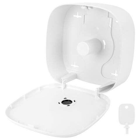 Диспенсер для туалетной бумаги LAIMA PROFESSIONAL PREMIUM (Система T2), малый, белый, ABS-пластик