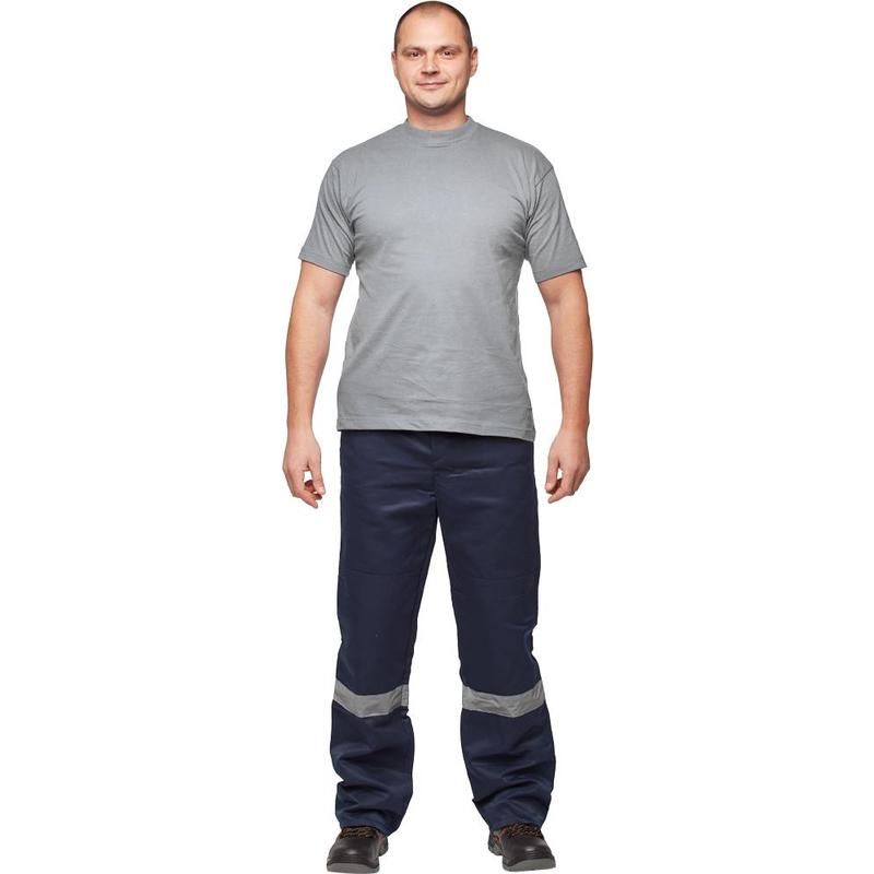 превью Футболка серая короткий рукав 100% хлопок XXXL (60-62)