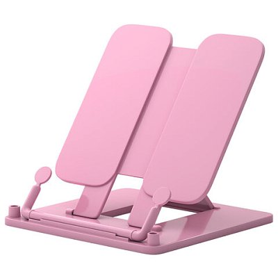 Подставка для книг и учебников ERICH KRAUSE «Pastel», пластиковая, розовая