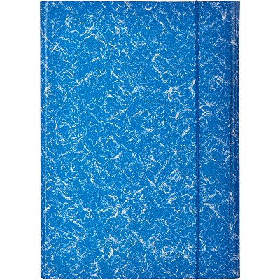 Папка на резинках Attache картонная синяя (370 г/кв.м, до 200 листов)
