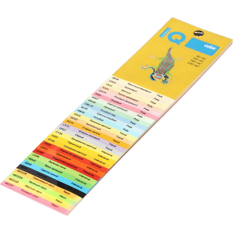 Бумага цветная IQ Color (А4, 160г/м², BE66-ванильно-бежевый)