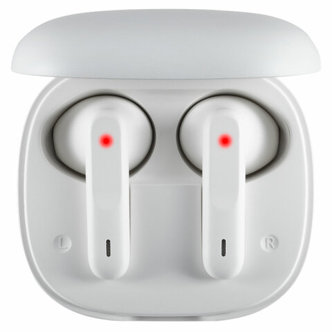 Наушники с микрофоном (гарнитура) DEFENDER TWINS 920, Bluetooth, беспроводные, белые, 