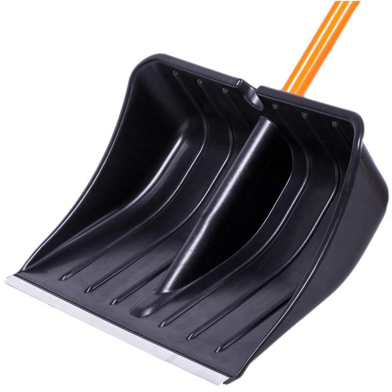 Лопата для уборки снега РусТрейд Пума ковш пластиковый (47.5×35 см) с черенком