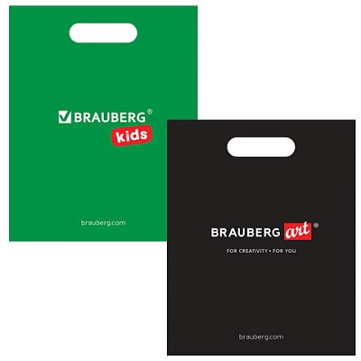 Пакет презентационно-упаковочный BRAUBERG ART+KIDS40×50 смусиленная ручка