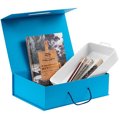 Коробка подарочная Case, подарочная, голубая,35.3×24х10см, картон,1142.44